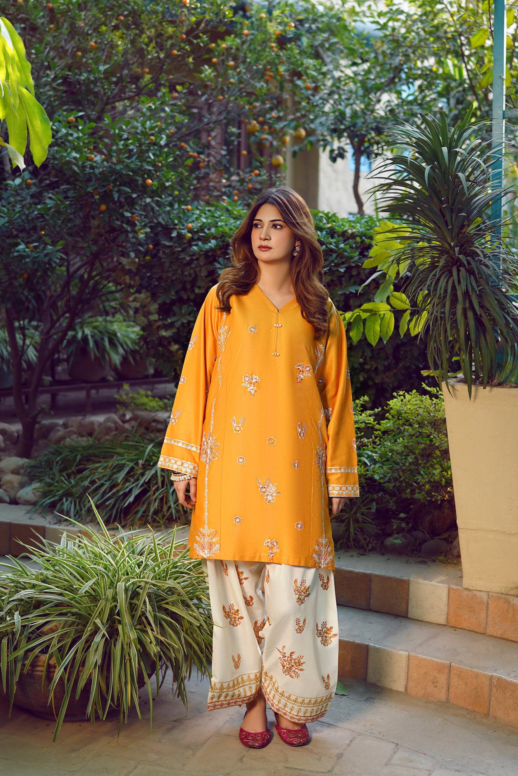 MYRA LAWN EMB CO-ORD SET