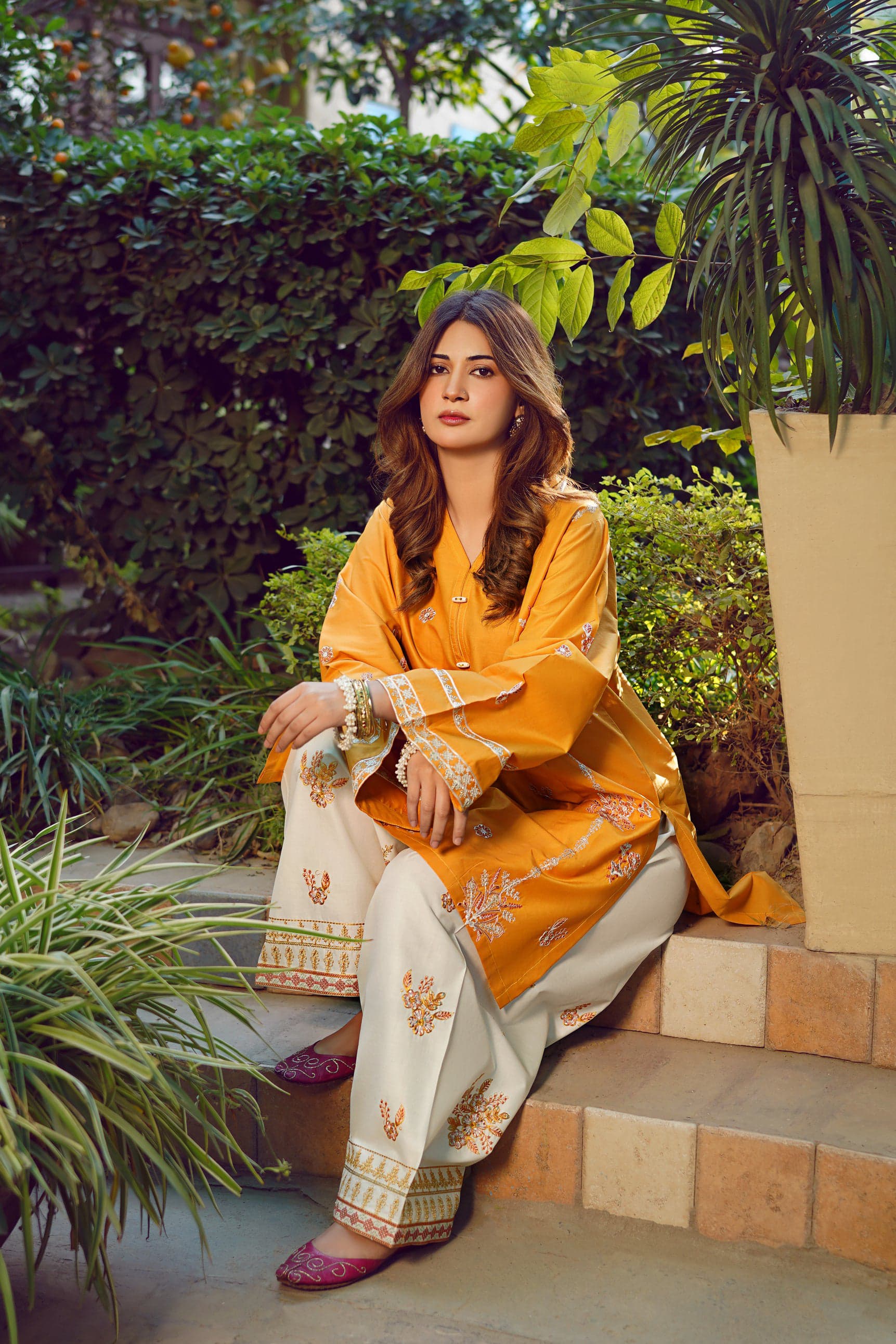MYRA LAWN EMB CO-ORD SET