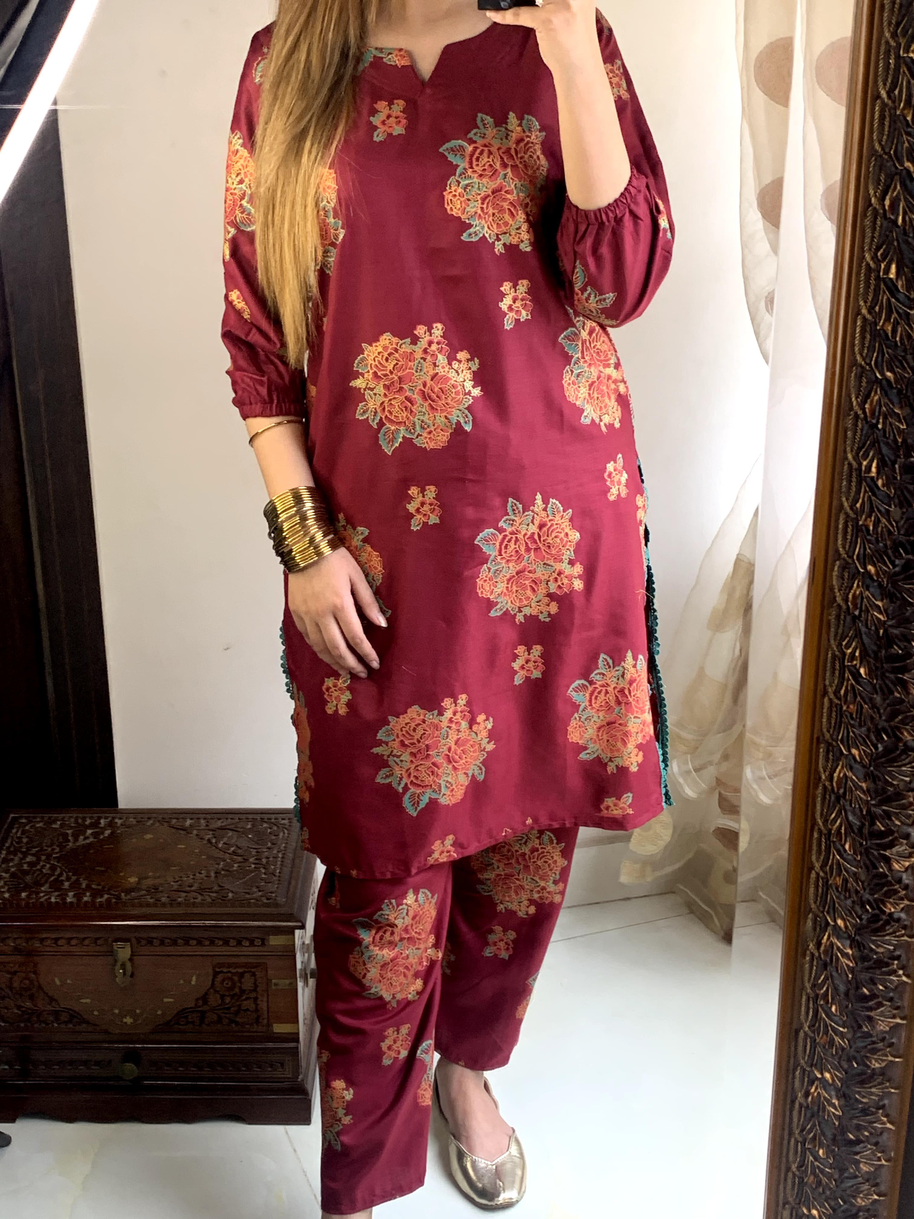 New Rose Printed 2pc