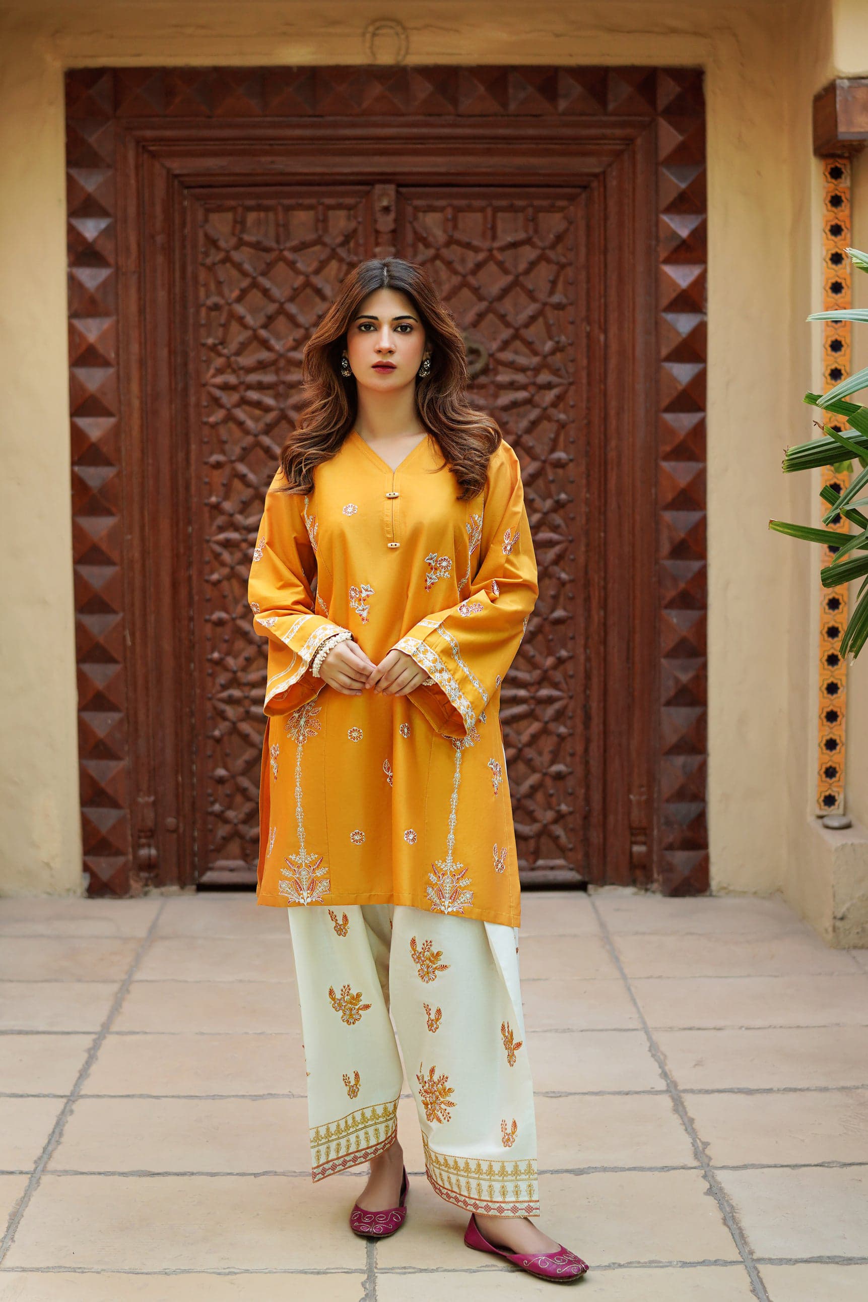 MYRA LAWN EMB CO-ORD SET